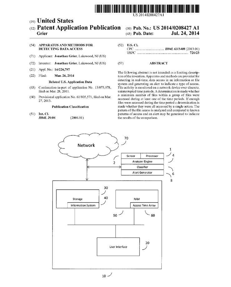 Apparatus and methods for detecting data access - Grier Forensics ...